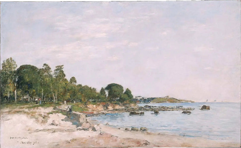 Juan-les-Pins, the bay and the Shore - Eugène Boudin
