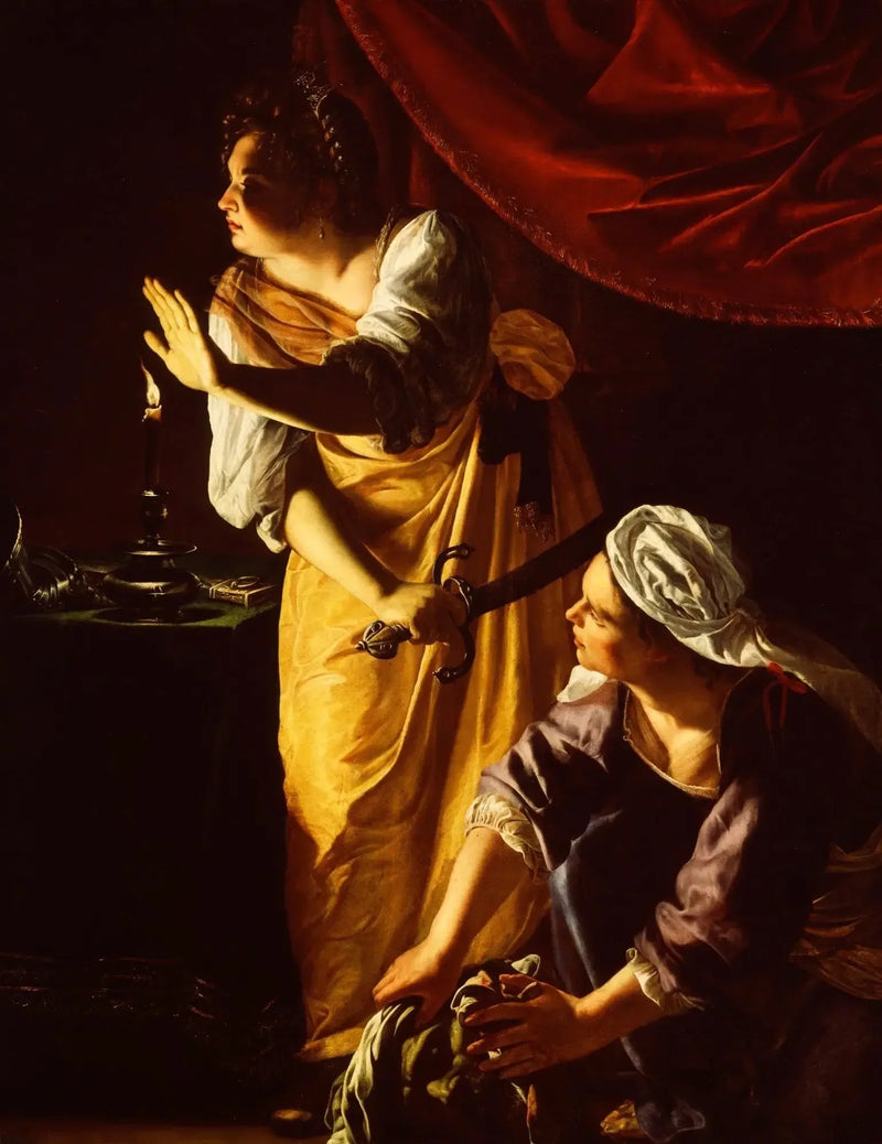 Judith and Her Maidservant with the Head of Holofernes - Artemisia Gentileschi