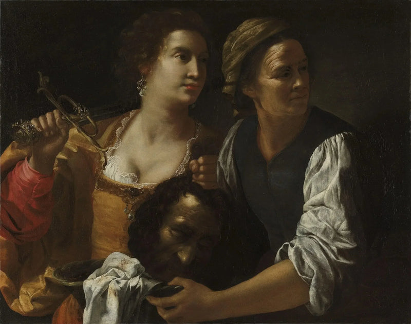 Judith and her maidservant with the head of Holofernes - Artemisia Gentileschi