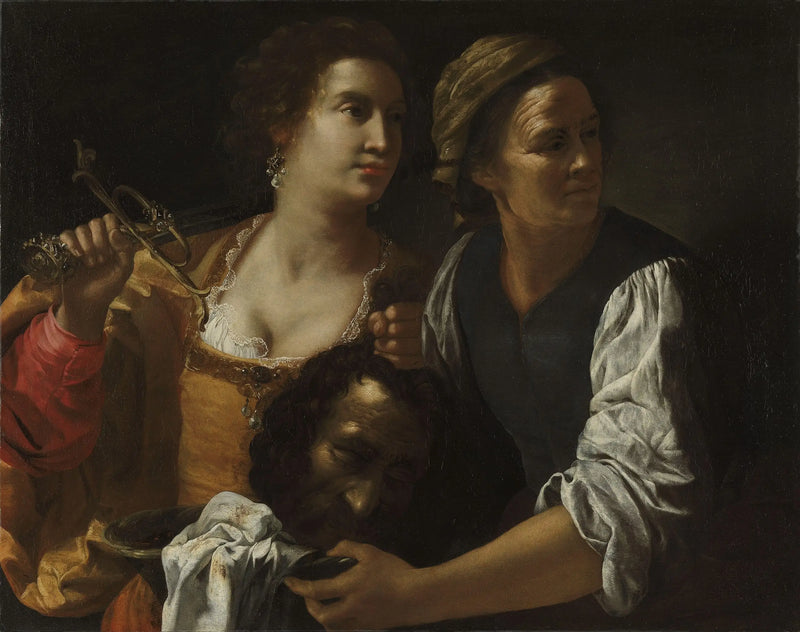 Judith and her maidservant with the head of Holofernes - Artemisia Gentileschi