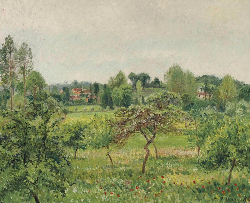 June, Rainy Weather, Éragny - Camille Pissarro