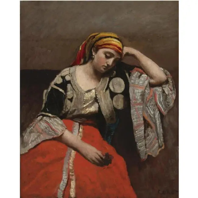 Algerian Jewish Woman - Jean-Baptiste Camille Corot