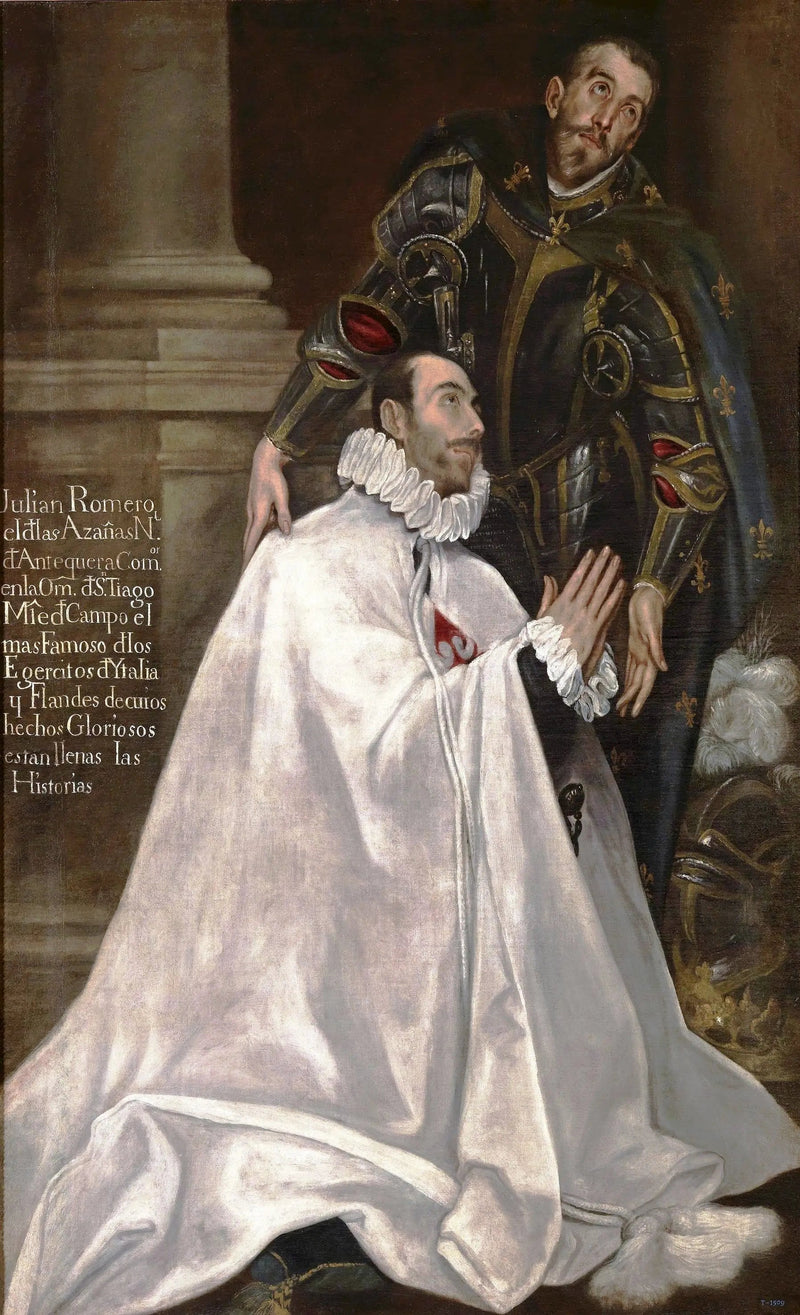 Julián Romero and his son Saint Patron - El Greco