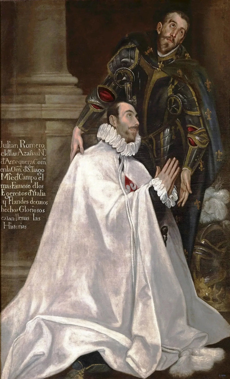 Julián Romero and his son Saint Patron - El Greco