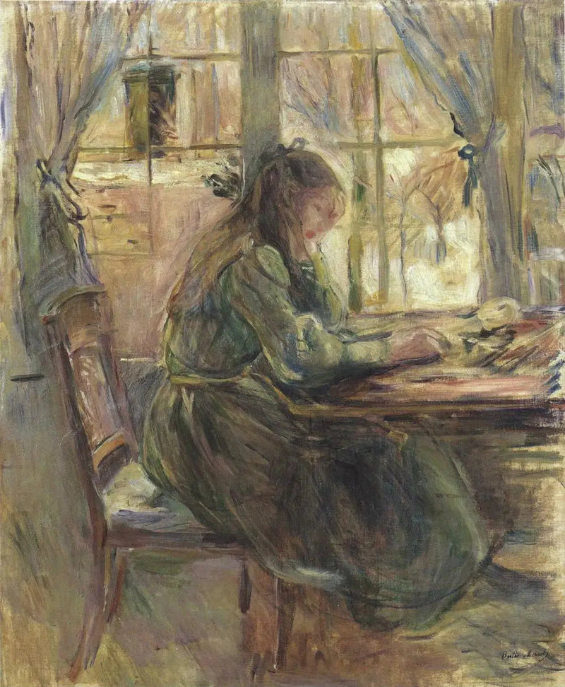 Julie at the Table - Berthe Morisot