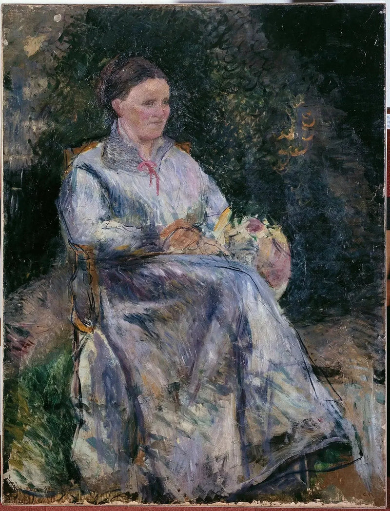 Julie Pissarro in the Garden - Camille Pissarro
