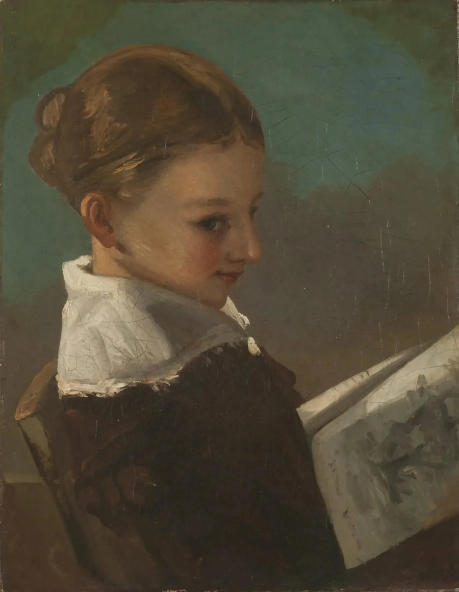 Juliette Courbet aged ten years - Gustave Courbet