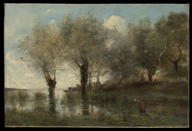 Mare in Picardy - Jean-Baptiste Camille Corot