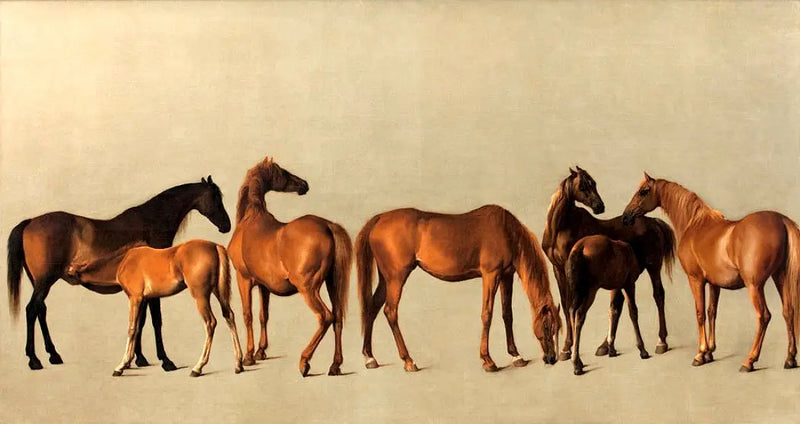 Mares and Foals Without Antecedents - George Stubbs