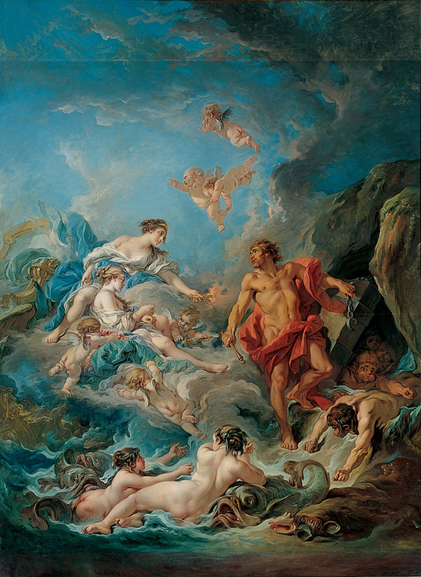 Juno demanding Éole to release the winds - François Boucher