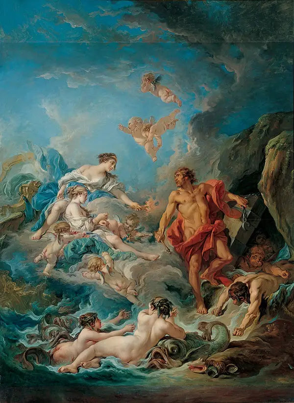 Juno demanding Éole to release the winds - François Boucher