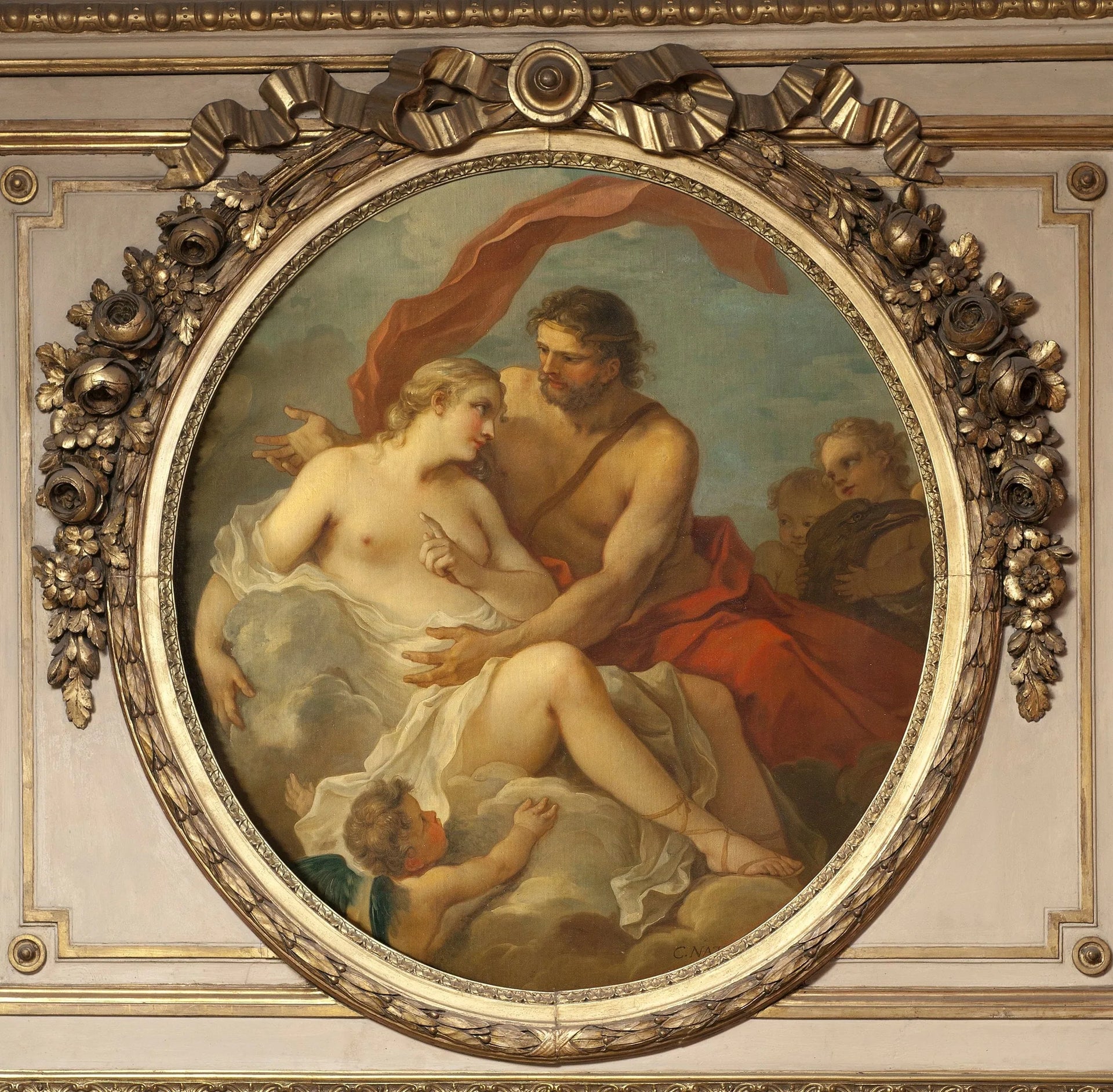 Jupiter et Callisto - Charles-Joseph Natoire image 1 reproduction réalisée par Alpha Reproduction