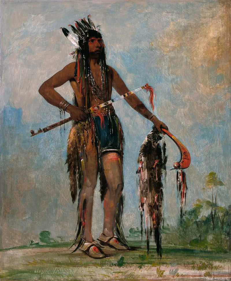 Ka-bés-hunk, The one who travels everywhere, a warrior - George Catlin