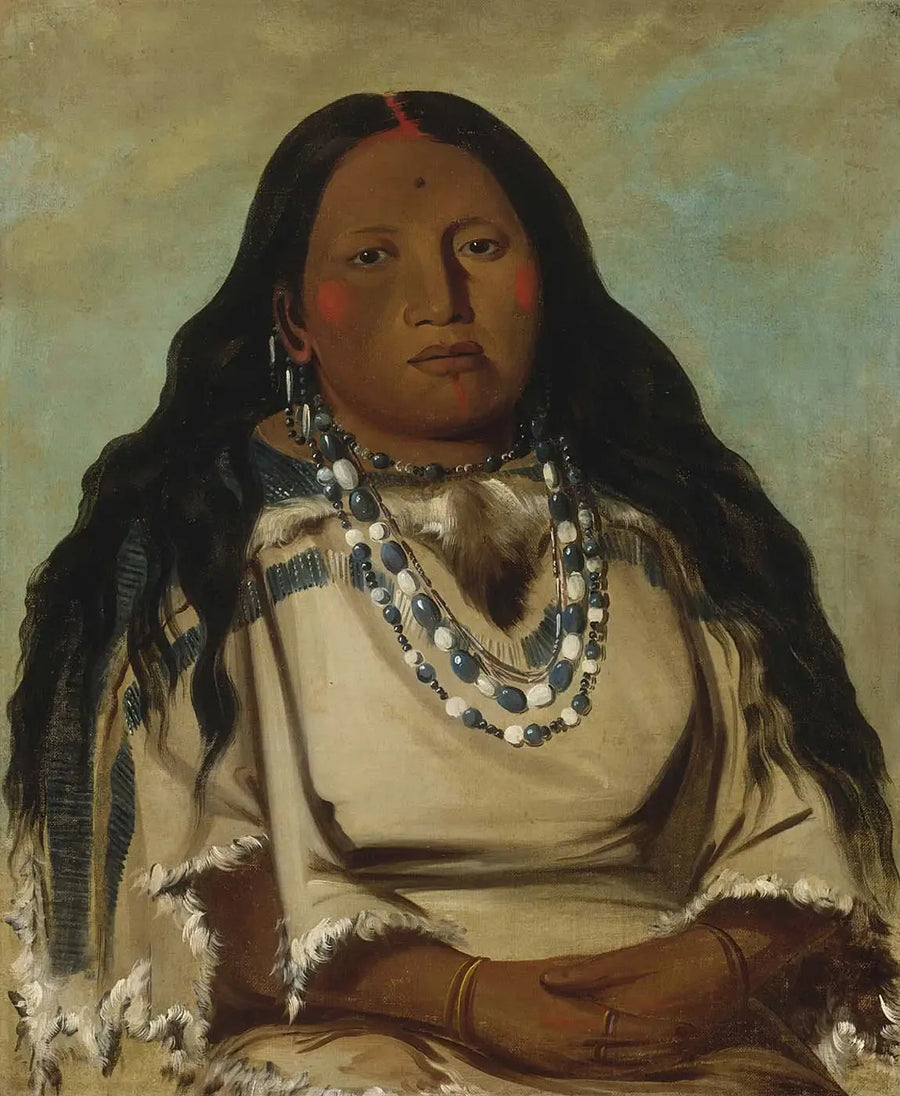 Kah-béck-a, the twin, wife of the bloody hand - George Catlin