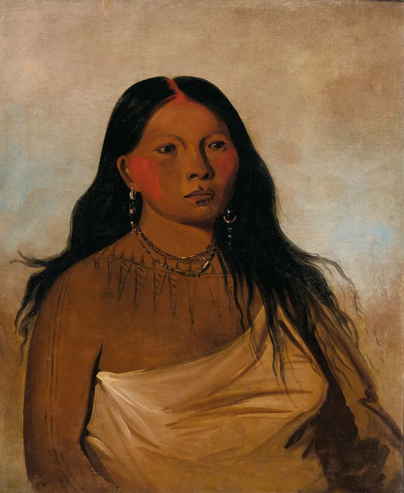Káh-kée-tsee, Thighs, a Wichita woman - George Catlin