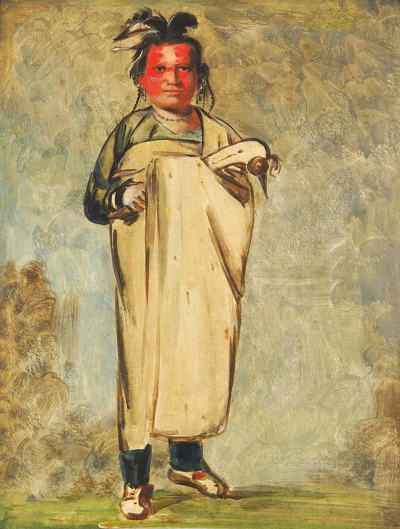Káw-kaw-ne-chóo-a, a Brave - George Catlin