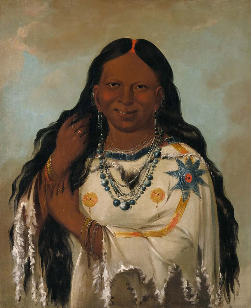 Kay-a-gís-gis, a young woman - George Catlin