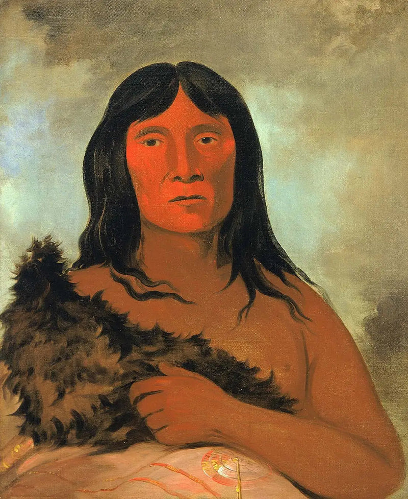 Kay-ée-qua-da-kúm-ee-gísh-kum, The one who probes the ground with his foot - George Catlin