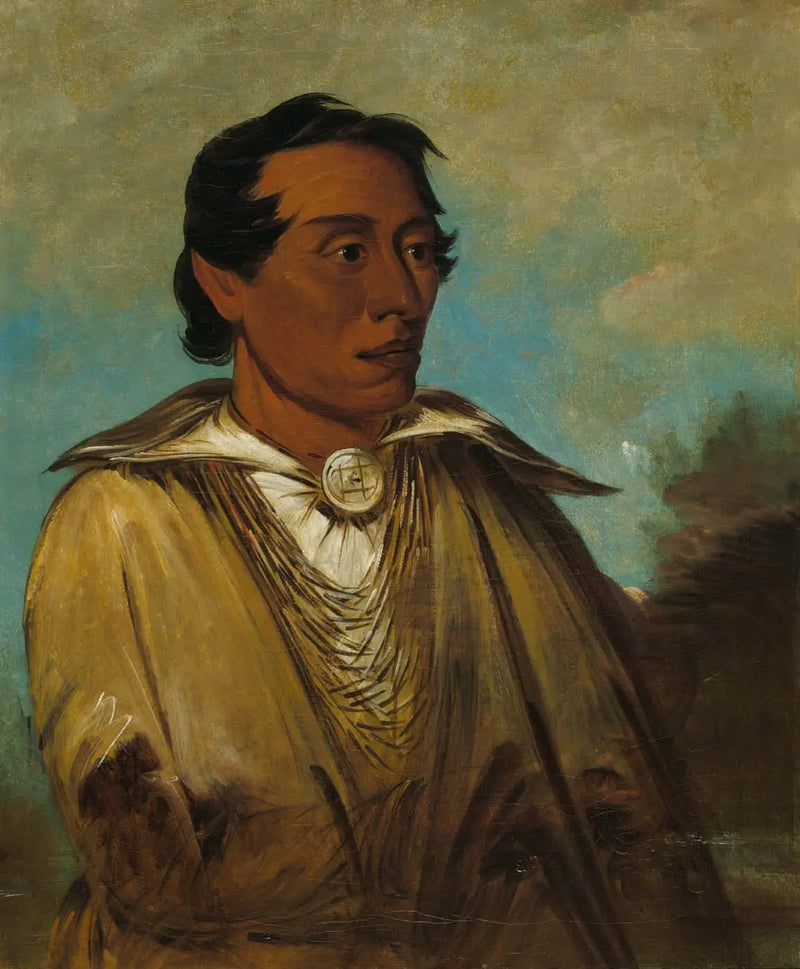 Kee-án-ne-kuk, Most Important Man, Tribe Chief - George Catlin
