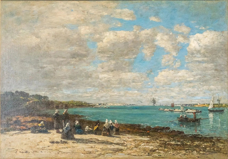 Kerhuon - The Fisherwomen - Eugène Boudin