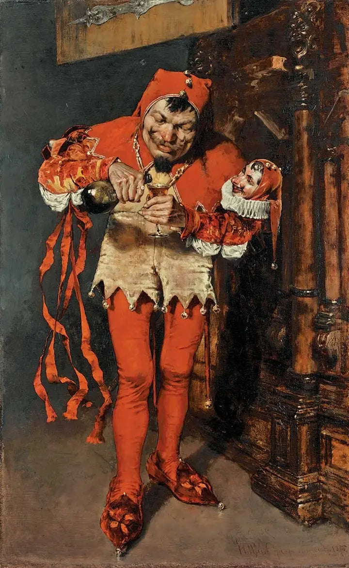 "Keying Up" - The Court Jester - William Merritt Chase
