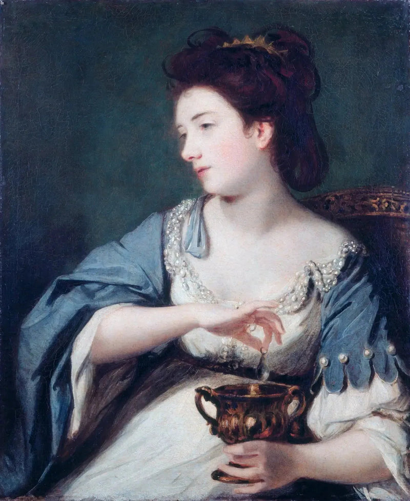 Kitty Fisher (1741–1767) in the role of Cleopatra dissolving the pearl - Joshua Reynolds