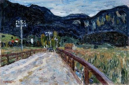 Kochel - Le Pont - Vassily Kandinsky image 1 reproduction réalisée par Alpha Reproduction