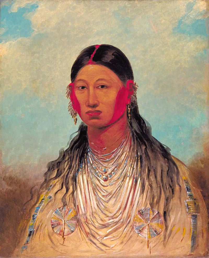 Koon-za-ya-me, Female War Eagle - George Catlin