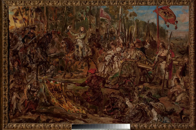 Kościuszko at Racławice, sketch - Jan Matejko