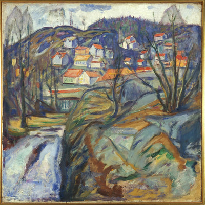 Reproduction du tableau « Kragerø au printemps - Edvard Munch » par Alpha Reproduction en peinture à l’huile