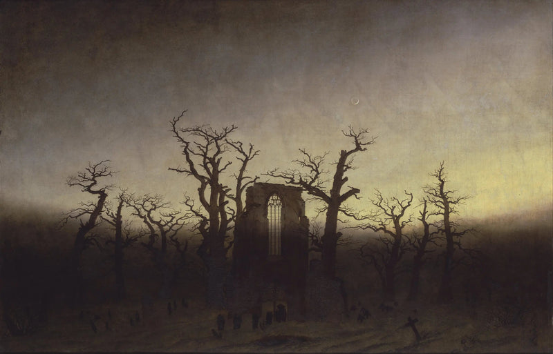 The Abbey in an Oak Forest - Caspar David Friedrich