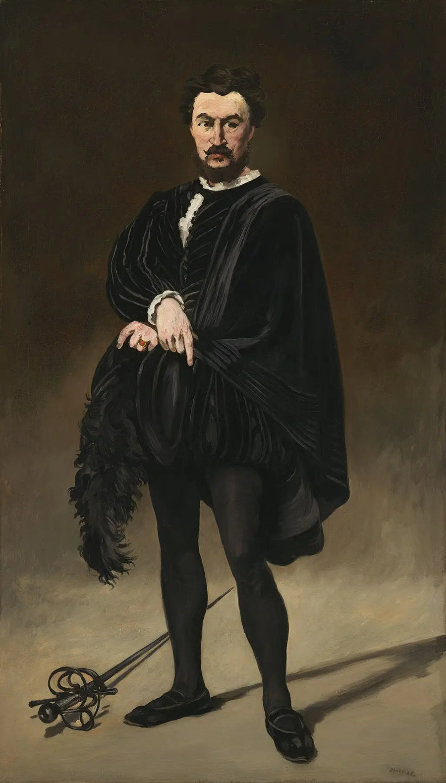 The Tragic Actor: Rouvière as Hamlet - Édouard Manet