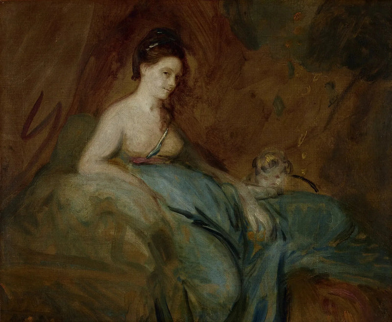 The actress Kitty Fisher dans le rôle de Danae - Joshua Reynolds