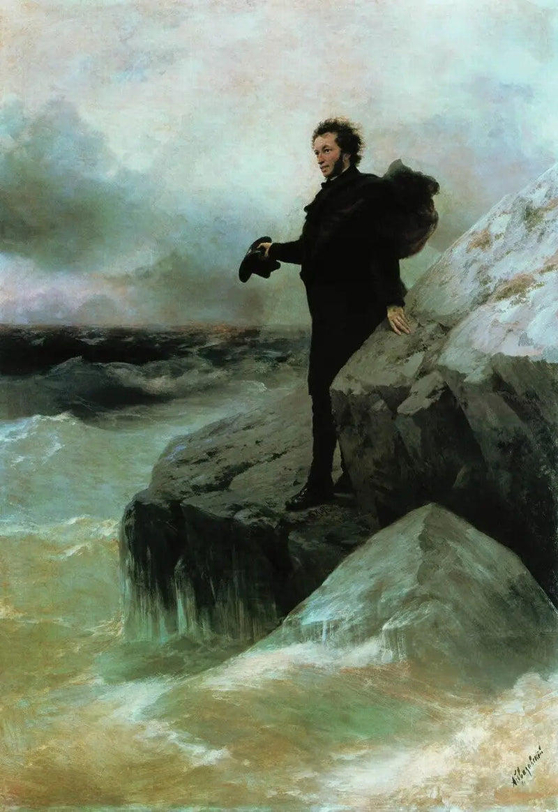 The Farewell to the Sea by Pouchkine - Ivan Aïvazovski