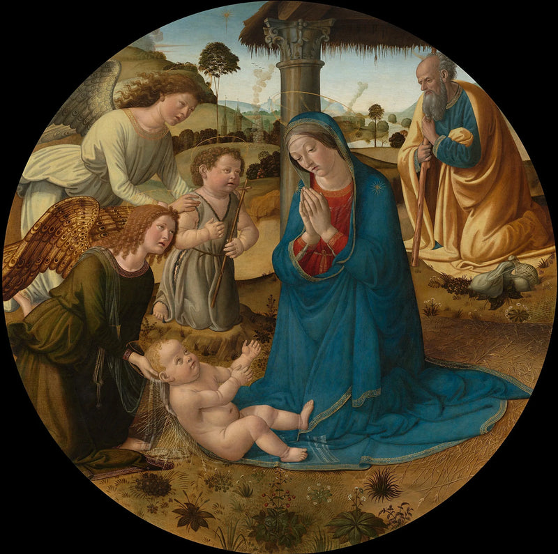 The Adoration of the Child Jesus - Cosimo Rosselli