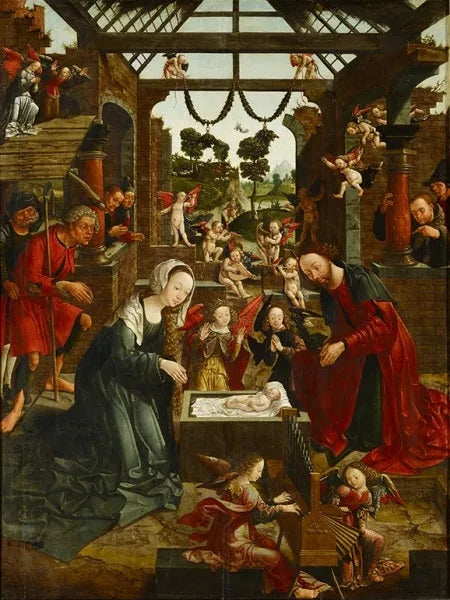The Adoration of the Shepherds - Jacob Cornelisz van Oostsanen