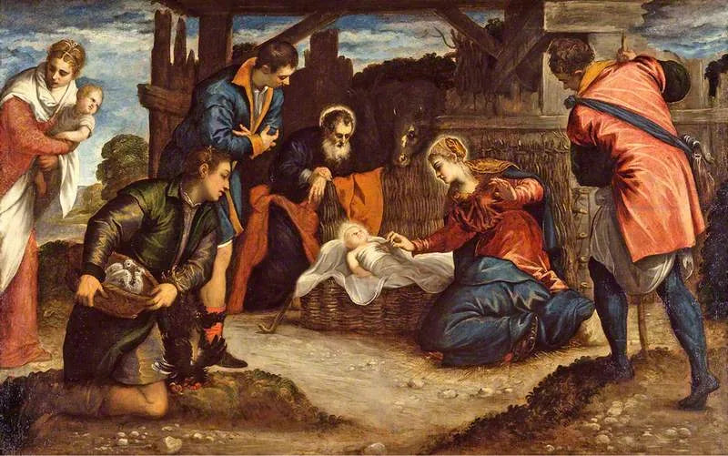 The Adoration of the Shepherds - Jacopo Tintoretto