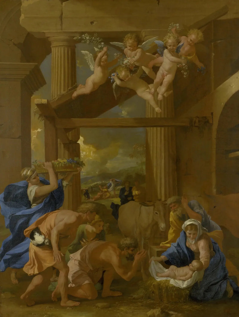 The Adoration of the Shepherds - Nicolas Poussin