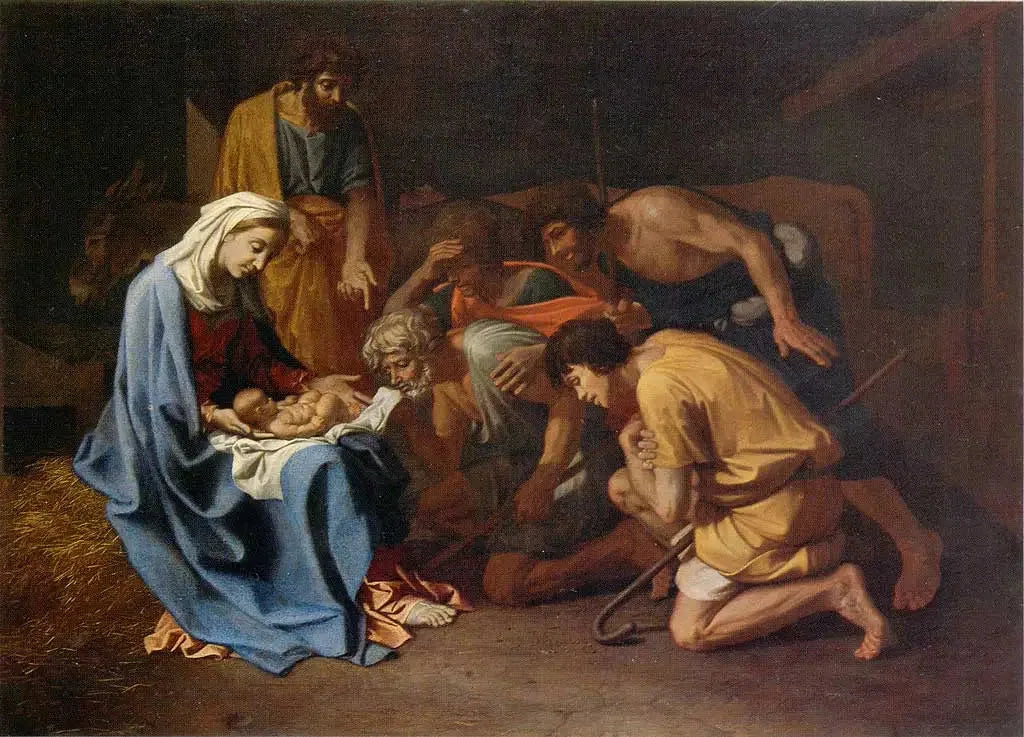 L'Adoration des bergers - Nicolas Poussin image 1 tableau peint à l’huile sur toile