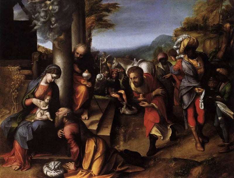 The Adoration of the Magi - Antonio da Correggio
