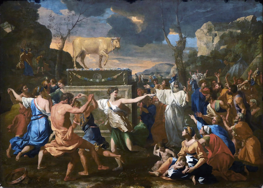 The Adoration of the Golden Calf - Nicolas Poussin
