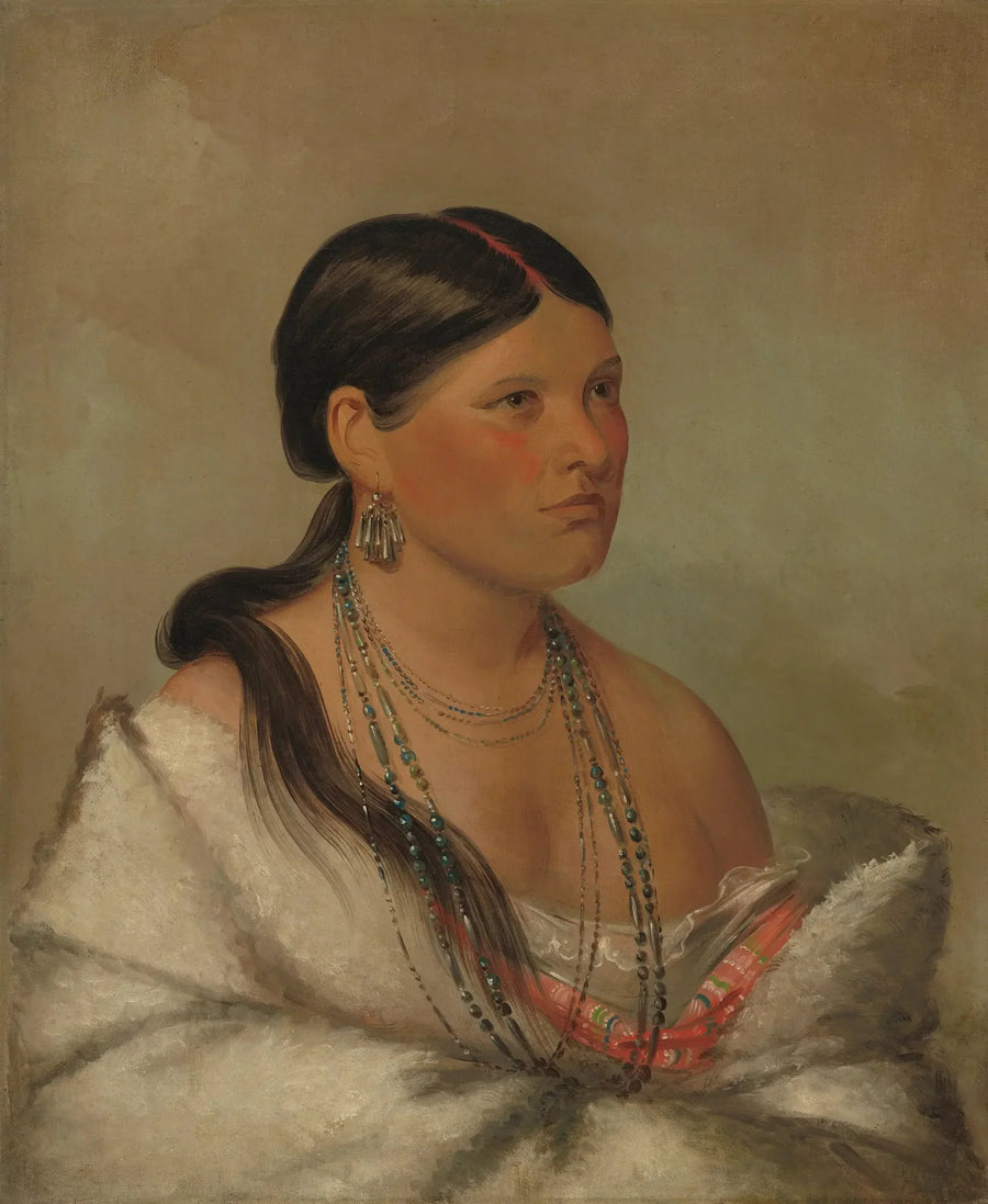 The female eagle - Shawano - George Catlin