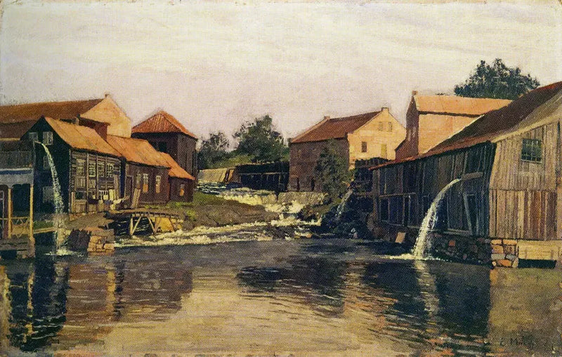 The Akerselva at Nedre Foss - Edvard Munch