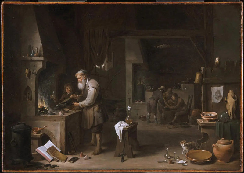 The Alchemist - David Teniers the Younger