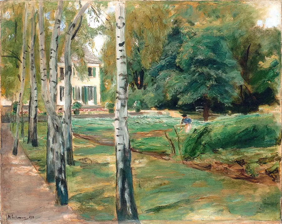 The Birch Alley in the Wannsee Garden to the West - Max Liebermann