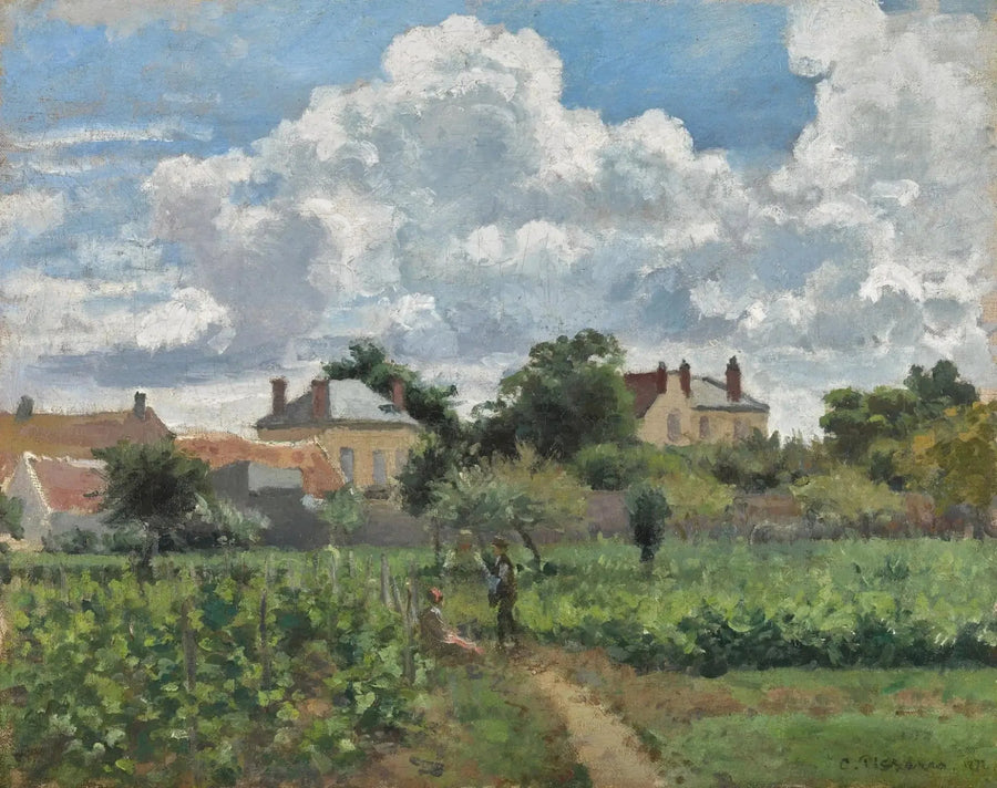 The Vineyards Path in Pontoise - Camille Pissarro