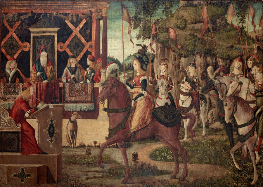 The Embassy that Hippolyte, the Queen of the Amazons, Sends to Theseus, King of Athens - Vittore Carpaccio
