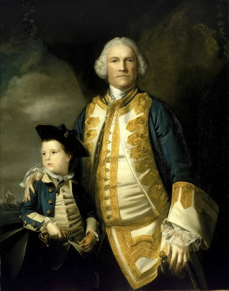 Admiral Francis Holburne, 1704-1771, and his son, Sir Francis, 4th Baronet, 1752-1820 - Joshua Reynolds