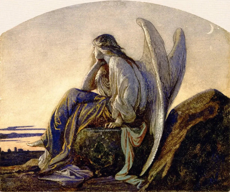 The Evening Angel Watching Over a City - Alexandre Cabanel