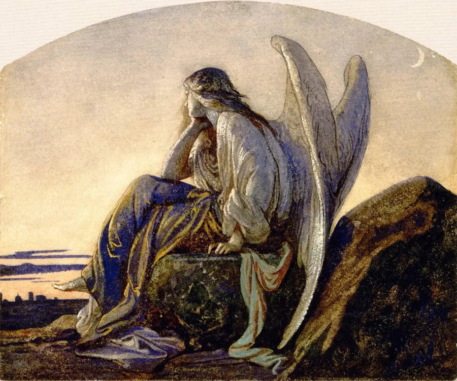 The Evening Angel Watching Over a City - Alexandre Cabanel